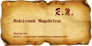 Robicsek Magdolna névjegykártya