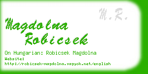 magdolna robicsek business card